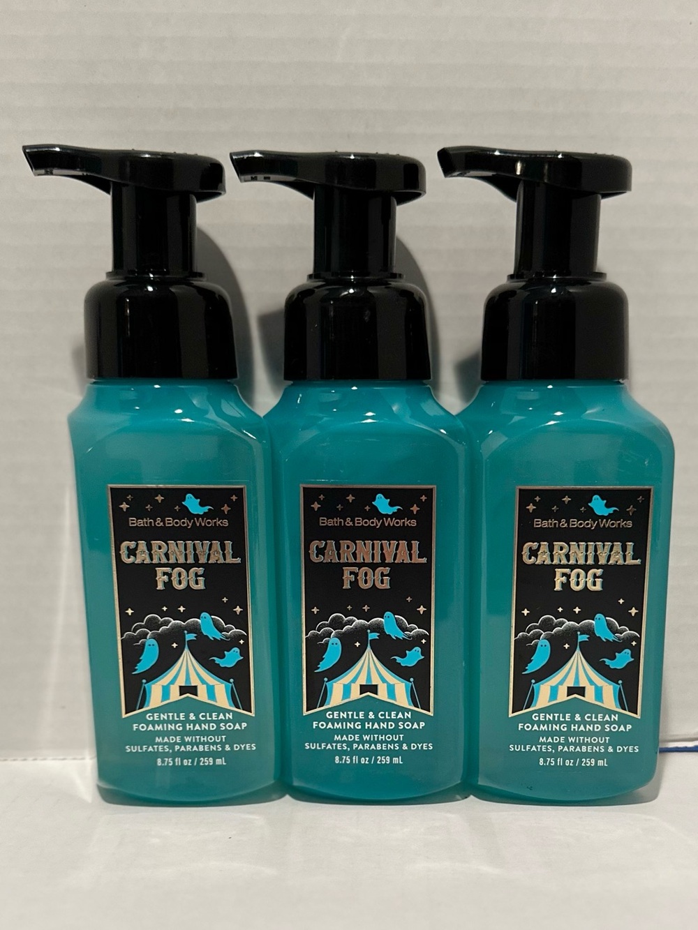Bath & Body NEW (3) Carnival Fog Foaming Hand Soaps